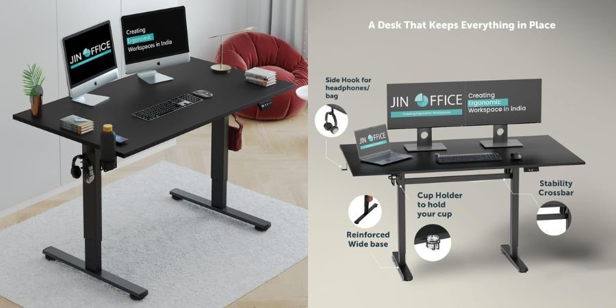 JIN OFFICE Octave Electric Height Adjustable Gaming Table