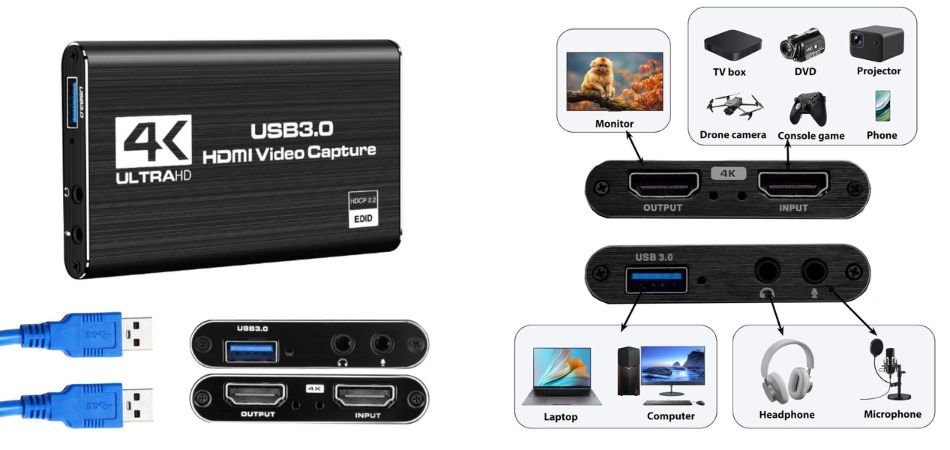 4K HDMI Video Capture Card USB 3.0