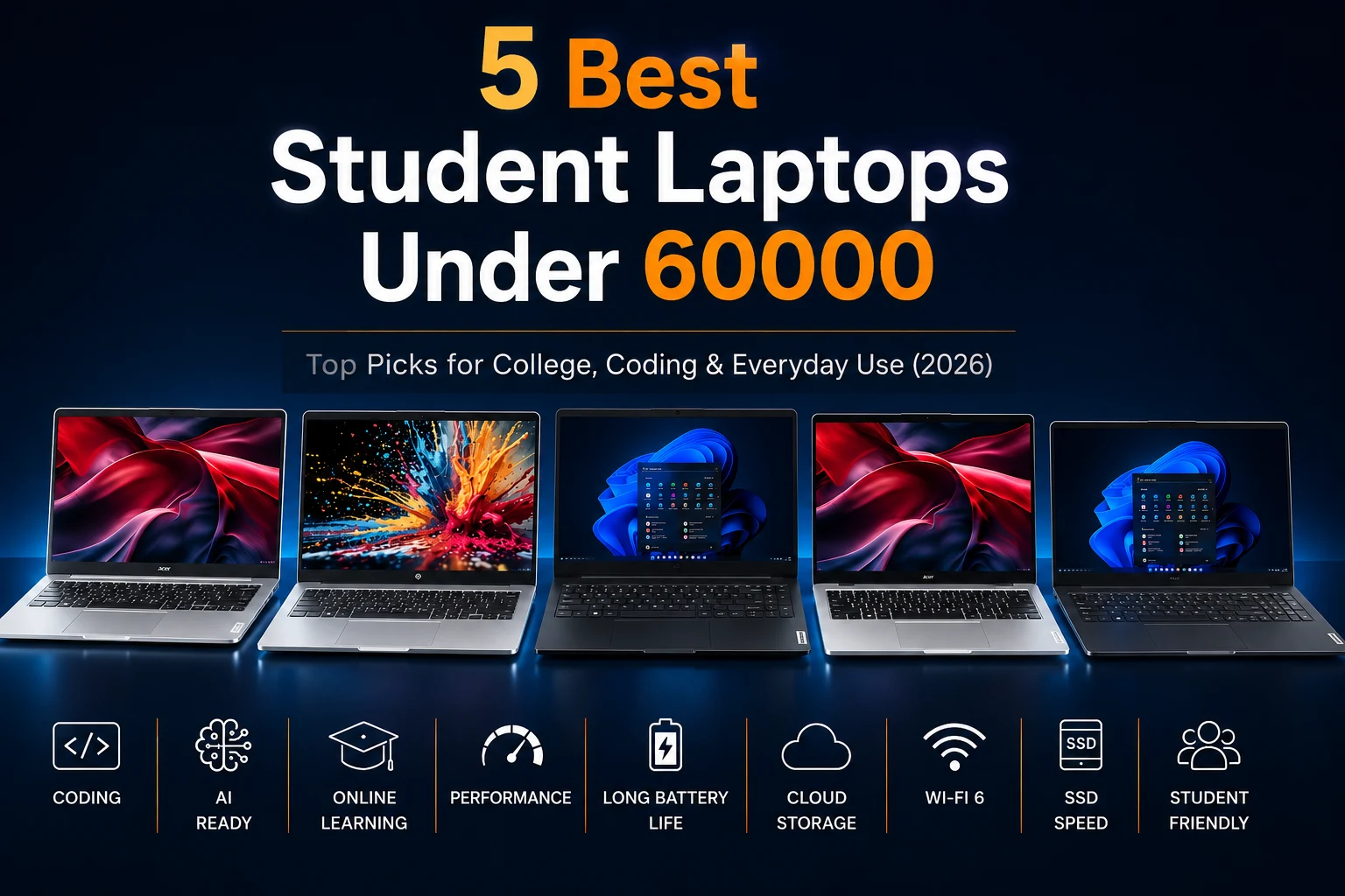 Best Student Laptops Under 60000 in India