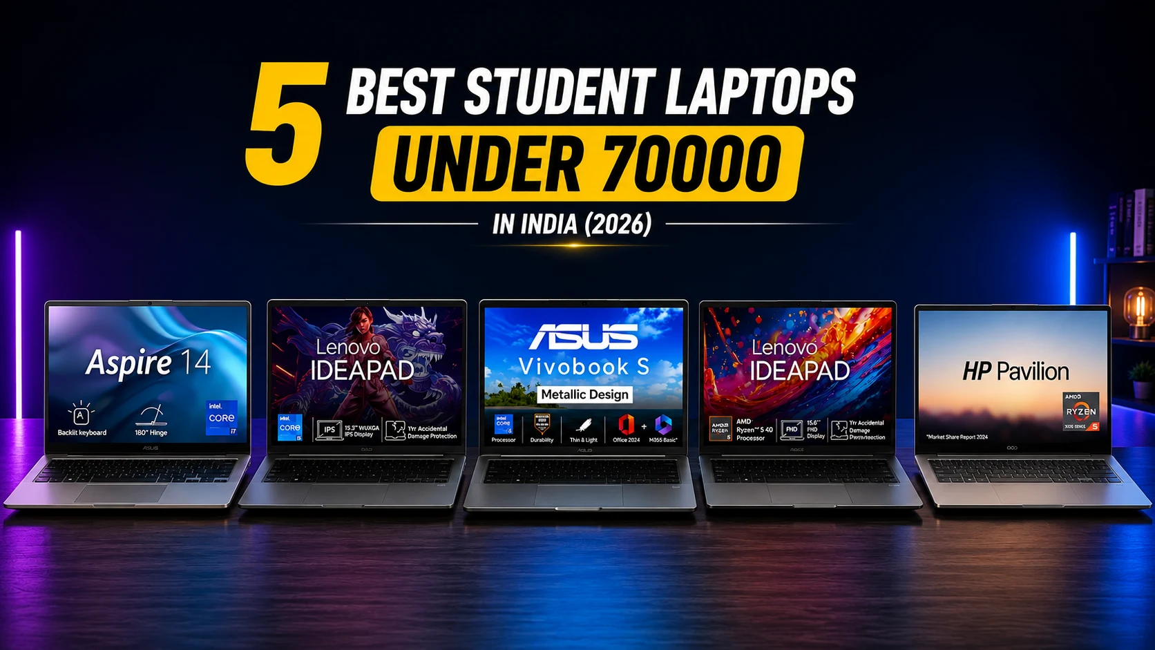 Best Student Laptops Under 70000 in India