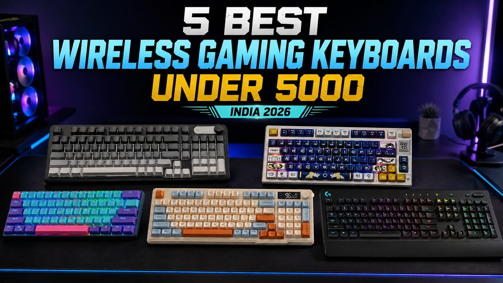 Best Wireless Gaming Keyboards Under 5000