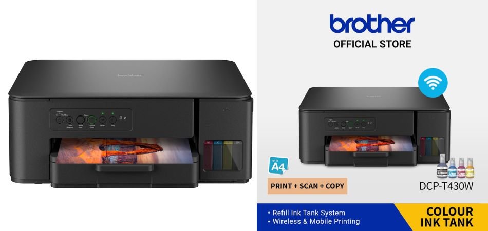 Brother DCP-T430W Wireless All-in-One Ink Tank Printer