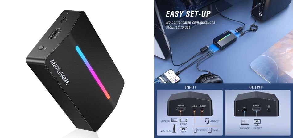 Fifine AmpliGame Video Capture Card,