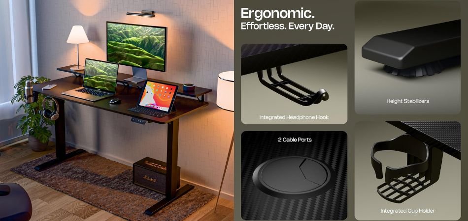 Green Soul Elevate Multi-Purpose Electric Height Adjustable Office Desk