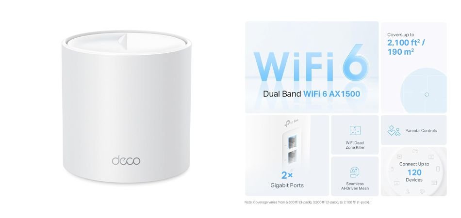 TP-Link Deco X10 AX1500 Whole Home Dual-Band