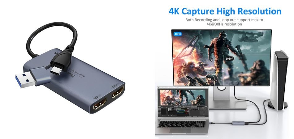 USB-A_USB-C 4K HDMI Capture Card