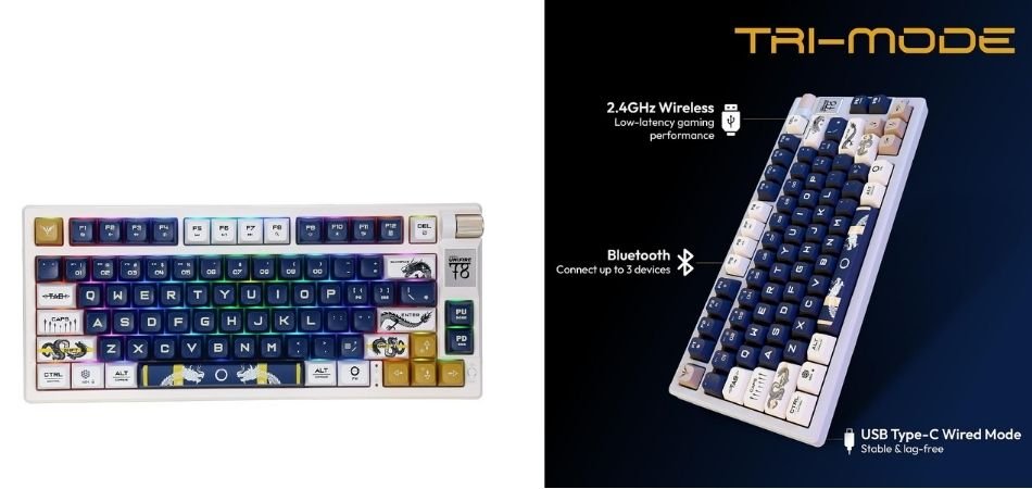 VERITY Unifire 78-Key Tri-Mode Mechanical Gaming Keyboard