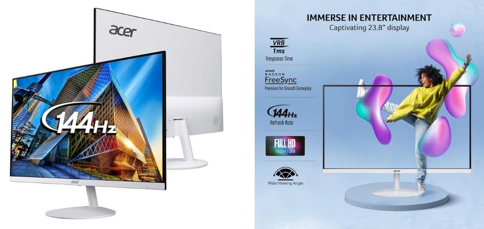 Acer SA242Y P1 23.8-Inch Full HD IPS Ultra-Slim Monitor