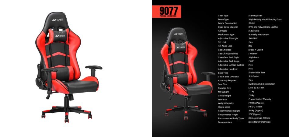 Ant Esports 9077 Ergonomic Gaming Chair