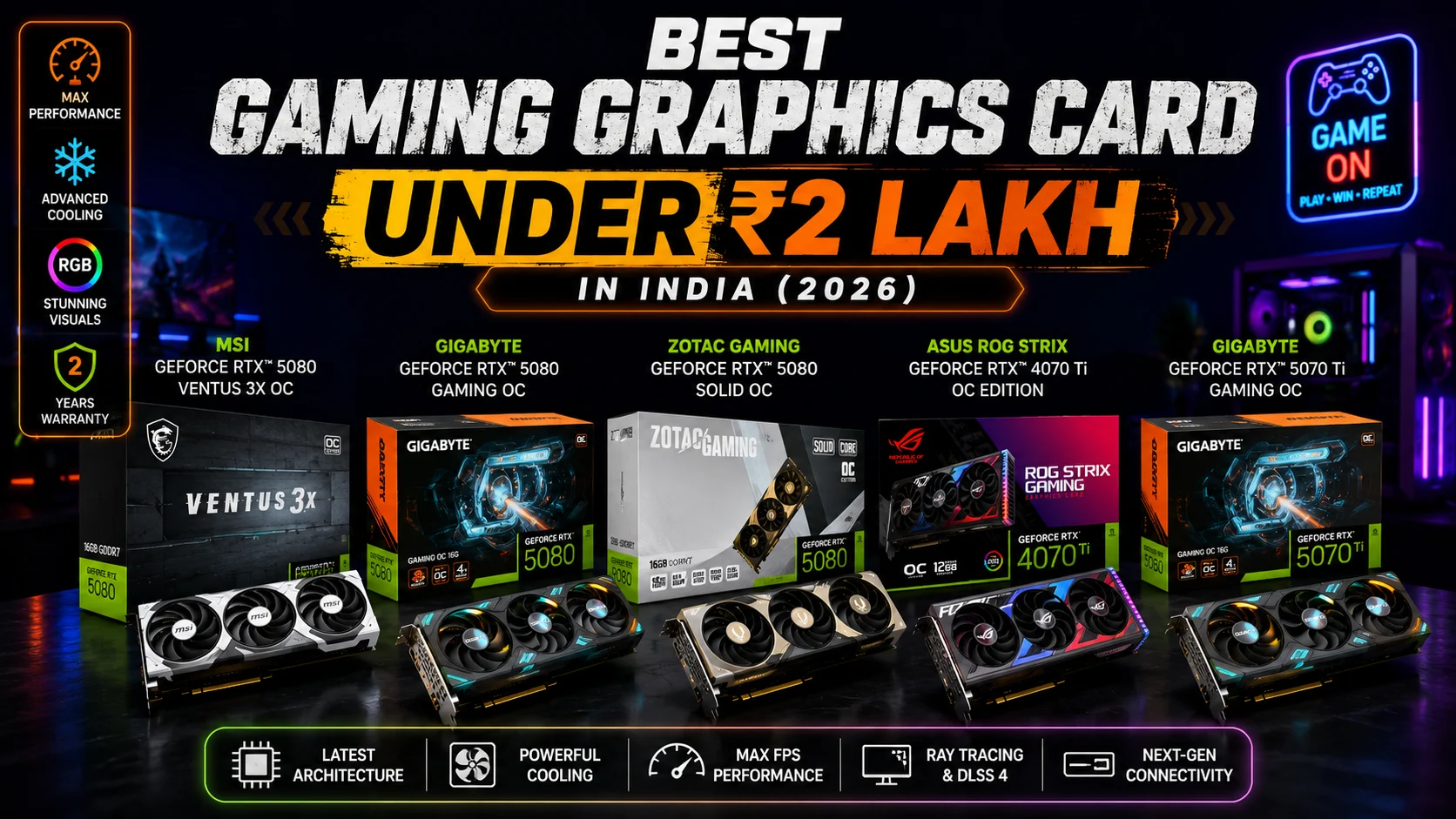 Best Gaming Graphics Card Under 2 Lakh