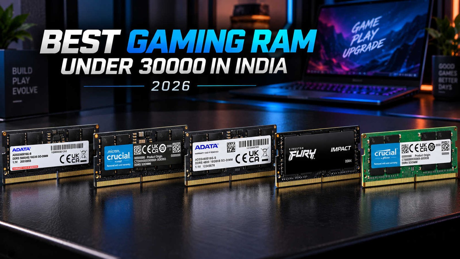 Best Gaming RAM Under 30000 in India