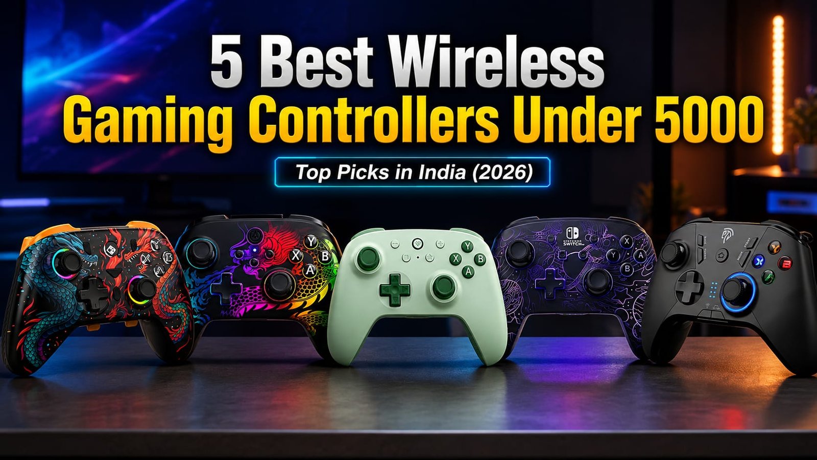 Best Wireless Gaming Controllers Under 5000 in India