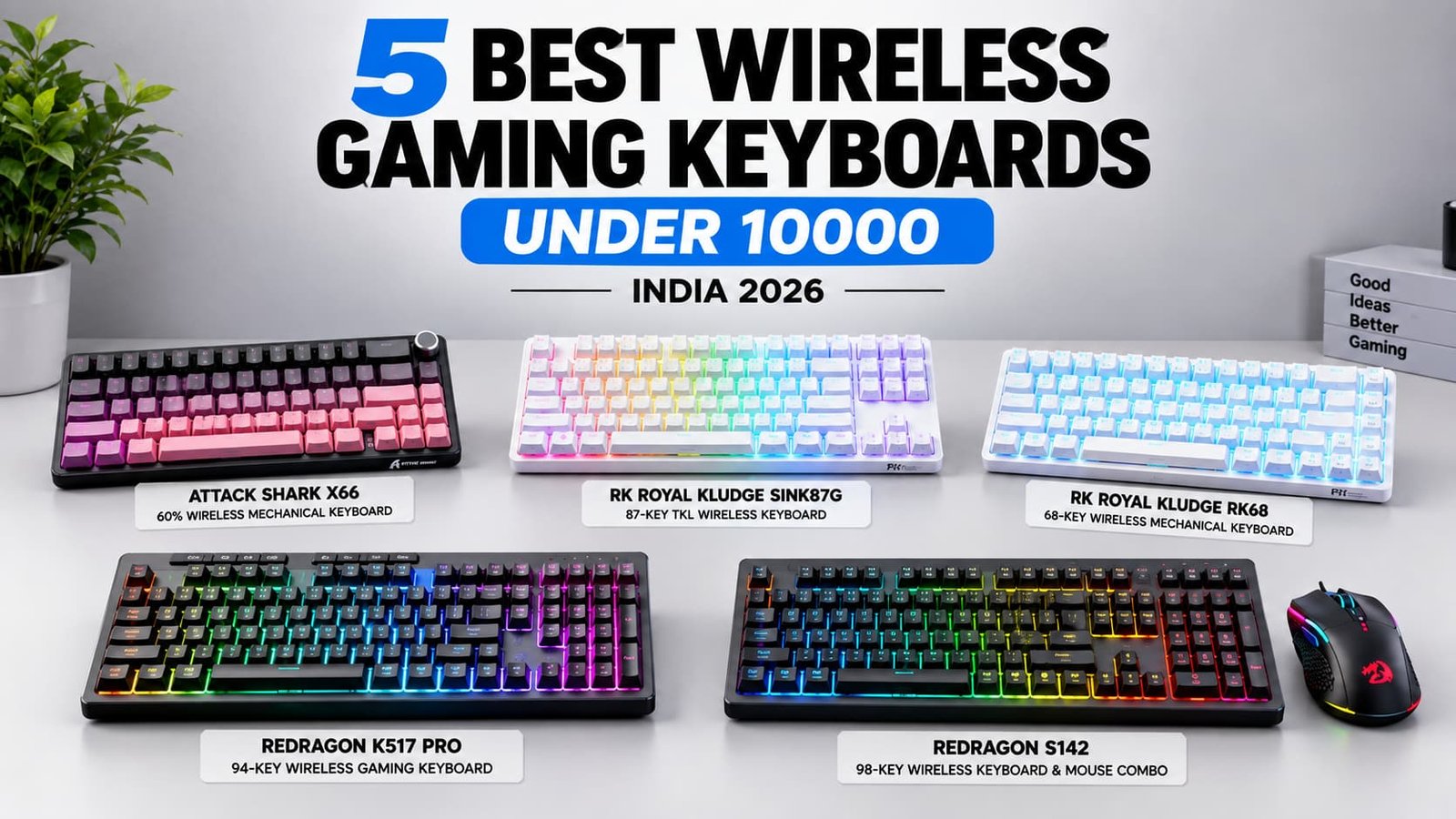Best Wireless Gaming Keyboards Under 10000