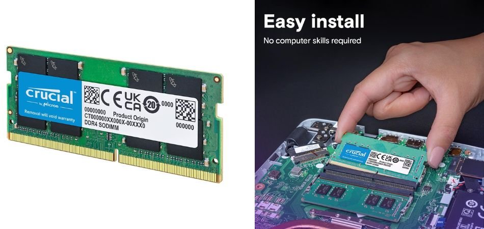 Crucial RAM 32GB DDR4 Laptop Memory