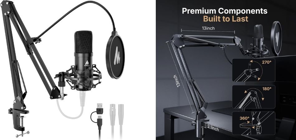 MAONO A04-Gen2 XLR_USB Condenser Microphone