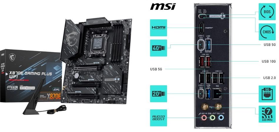 MSI X870E Gaming Plus Wi-Fi Motherboard