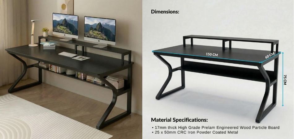 Qri Computer Table for Home PC