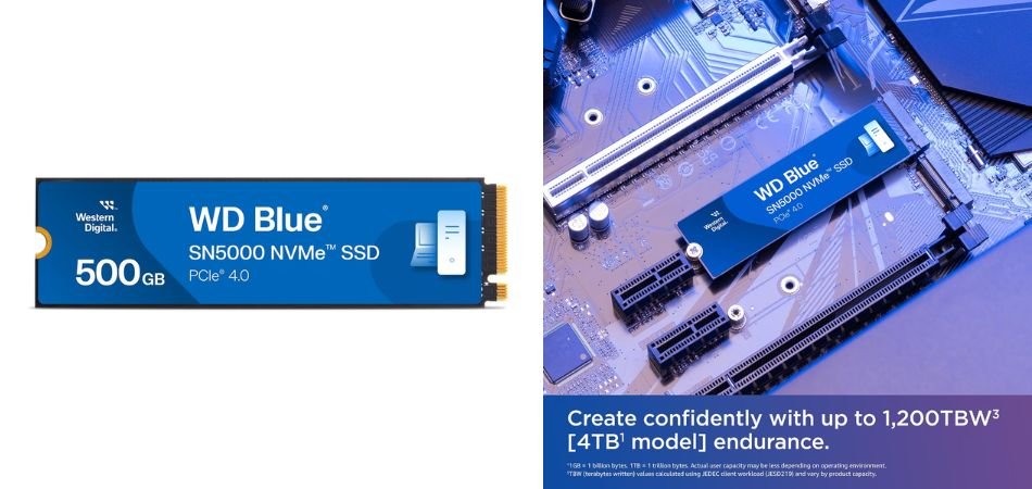 Western Digital WD Blue SN5000 NVMe 500GB Internal SSD